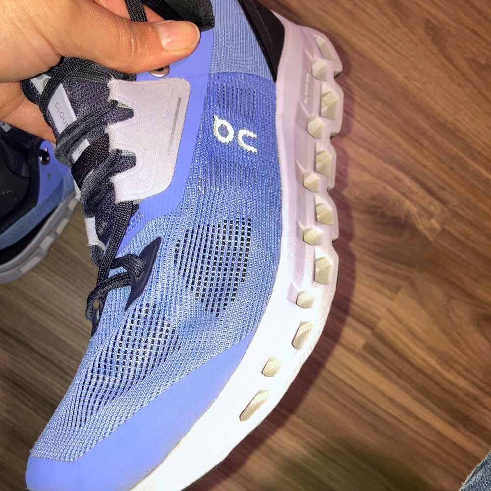 On Cloudstratus Shoes Women Size 9 Blue Running Helion CloudTec Sneakers - Picture 11 of 16